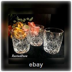 Lenox Charleston Double Old Fashioned Glasses Heavy Barware SET Of 3