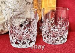 Lenox Charleston Vintage Double Old Fashioned Barware Glasses Pair