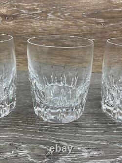 Lenox Crystal FIRELIGHT Double Old Fashioned Glasses 4 Inches TallSet Of 4