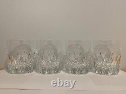 Lenox Crystal Firelight Clear Double Old Fashioned Glasses 4 Set of 4
