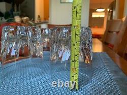 Lenox Crystal Firelight Clear Double Old Fashioned Glasses 4 Set of 4