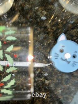 Lenox Holiday Double On Rocks Holly Berry Christmas Old Fashioned Glass Set of 8