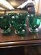 Lenox Holiday Gem Emerald Double Old Fashioned Glass Goblet Green Set of NINE