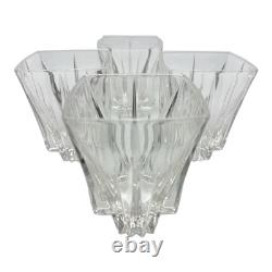 Lenox Oasis Crystal Double Old Fashioned Whiskey Glass 4Pc Set