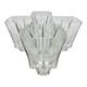 Lenox Oasis Crystal Double Old Fashioned Whiskey Glass 4Pc Set
