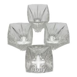 Lenox Oasis Crystal Double Old Fashioned Whiskey Glass 4Pc Set