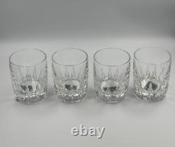 Lenox Old Fashioned Drink Glass Bar Firelight Double Crystal Set Of 4 MINT NWT