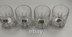 Lenox Old Fashioned Drink Glass Bar Firelight Double Crystal Set Of 4 MINT NWT