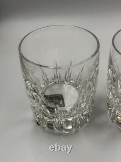 Lenox Old Fashioned Drink Glass Bar Firelight Double Crystal Set Of 4 MINT NWT