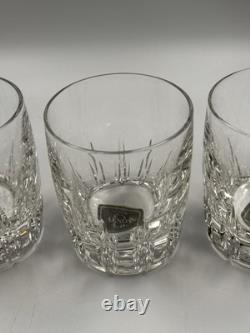 Lenox Old Fashioned Drink Glass Bar Firelight Double Crystal Set Of 4 MINT NWT