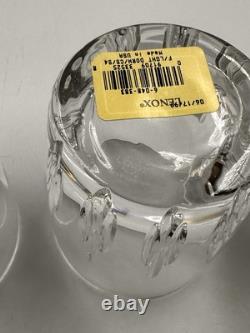 Lenox Old Fashioned Drink Glass Bar Firelight Double Crystal Set Of 4 MINT NWT