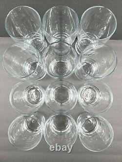 Libbey Bangles Clear (6) Double Old Fashioned (6) Coolers Set Drink Glasses Lot