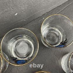 Libbey Numero Crown Collection Double Old Fashioned Glasses Full Set Of 8 Rare