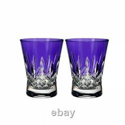 Lismore Pops Purple Double Old Fashioned DOF Pair #40019537 Brand New
