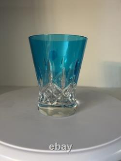 Lismore Pops Waterford Crystal Double Old Fashioned Glasses Color Aqua
