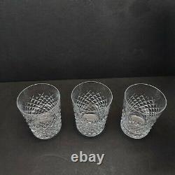 Lot Of 3 Waterford ALANA 12 oz DOUBLE OLD FASHIONED Crystal MADE IN IRELAND