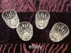 Lot Of 4 Gorham Crystal Lady Anne Double Old Fashioned Lowball 4 Glasses