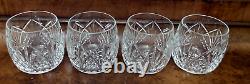 Lot Of 4 Waterford Crystal Waterville Barrel Shape Double Old Fashioned Mint