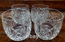 Lot Of 4 Waterford Crystal Waterville Barrel Shape Double Old Fashioned Mint