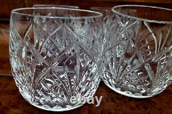 Lot Of 4 Waterford Crystal Waterville Barrel Shape Double Old Fashioned Mint