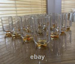 Lot Set Of 16 Shannon ODYSSEY By Godinger Handmade Double Old Fashioned Glasses