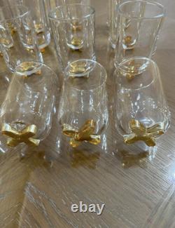 Lot Set Of 16 Shannon ODYSSEY By Godinger Handmade Double Old Fashioned Glasses