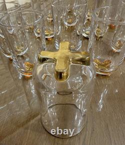 Lot Set Of 16 Shannon ODYSSEY By Godinger Handmade Double Old Fashioned Glasses