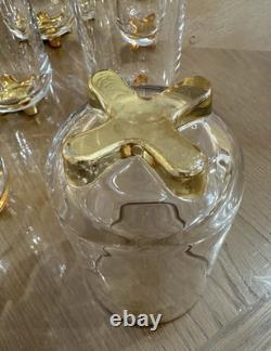 Lot Set Of 16 Shannon ODYSSEY By Godinger Handmade Double Old Fashioned Glasses