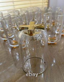 Lot Set Of 16 Shannon ODYSSEY By Godinger Handmade Double Old Fashioned Glasses