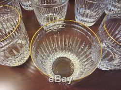 Lot of 11 Waterford (Marquis) HANOVER GOLD Double Old Fashioned Glasses Set 11