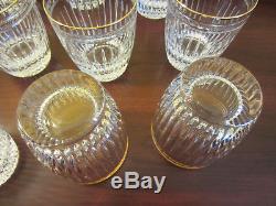 Lot of 11 Waterford (Marquis) HANOVER GOLD Double Old Fashioned Glasses Set 11