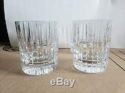Lot of 4 Baccarat France Crystal HARMONIE Double Old Fashioned Tumblers Glasses