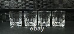Lot of 4 Mikasa Crystal PARK AVENUE Double Old Fashioned Tumblers Glasses 4
