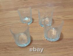 Lot of 4 Tiffany & Co Crystal ATLAS Double Old Fashioned Glasses (DOF)