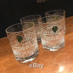 Lot of 4 Waterford Crystal Double Old Fashioned BOLTON Glasses