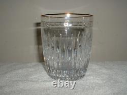 Lot of 4 Waterford Hanover Gold 4 Double Old Fashioned Glasses