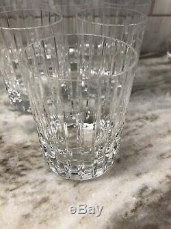 Lot of 6 Baccarat France Crystal HARMONIE Double Old Fashioned Tumblers Glasses