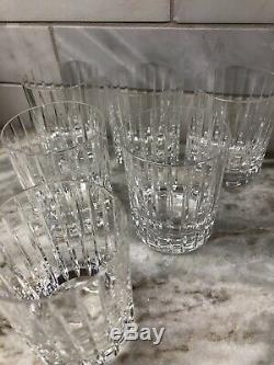 Lot of 6 Baccarat France Crystal HARMONIE Double Old Fashioned Tumblers Glasses