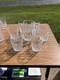 Lot of 6 Lismore Waterford Double Old Fashioned Glasses and 6 1/4 Pitcher