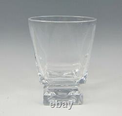 Lot of 9 Fostoria TRANSITION Plain Double Old Fashioned Glasses