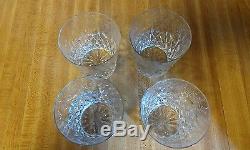 Lot of Four Rogaska Gallia Crystal Double Old Fashioned Tumblers
