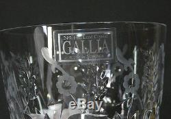 Lot of Four Rogaska Gallia Crystal Double Old Fashioned Tumblers DOF Rocks Glass
