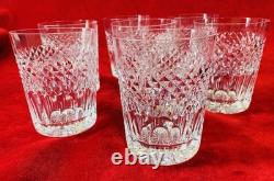Lovely Set of Seven Genuine Waterford Cara (Cut Base) Double Old Fashioned