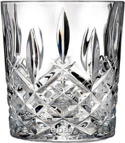 Luxury Lead-Free Crystalline Double Old Fashioned Glasses 11 oz Set of 4