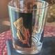 MCM Vintage Cera Double Old Fashioned Glasses Chicago Showmanship Station Gold