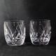 MIKASA AGENA DOUBLE OLD FASHIONED GLASSES, Lead Crystal, 3 3/4, 12oz, 2PCS