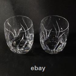 MIKASA AGENA DOUBLE OLD FASHIONED GLASSES, Lead Crystal, 3 3/4, 12oz, 2PCS