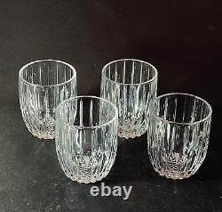MIKASA PARK LANE DOUBLE OLD FASHIONED GLASSES, Cut Lead Crystal, GERMANY, 4PCS
