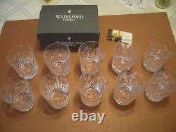 MINT Full Set 10 (2 ea) Waterford Crystal Millennium Old Fashioned Toast Glasses