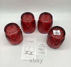 MarquisBy WaterfordBrookside Red Double Old Fashioned Drink Glasses Set of 4